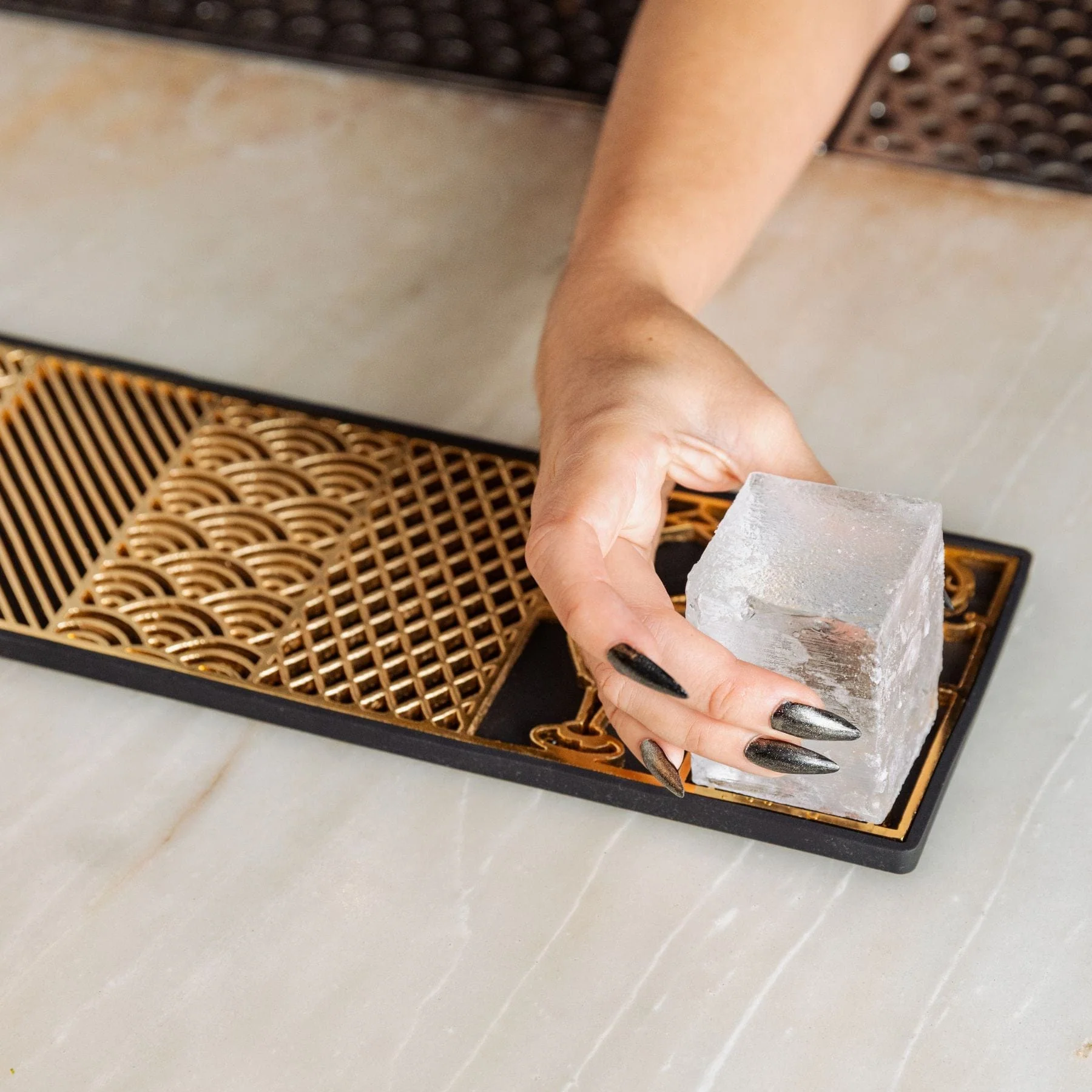 Death & Co x Ash Harbor Ice Stamp Tray - Image 5