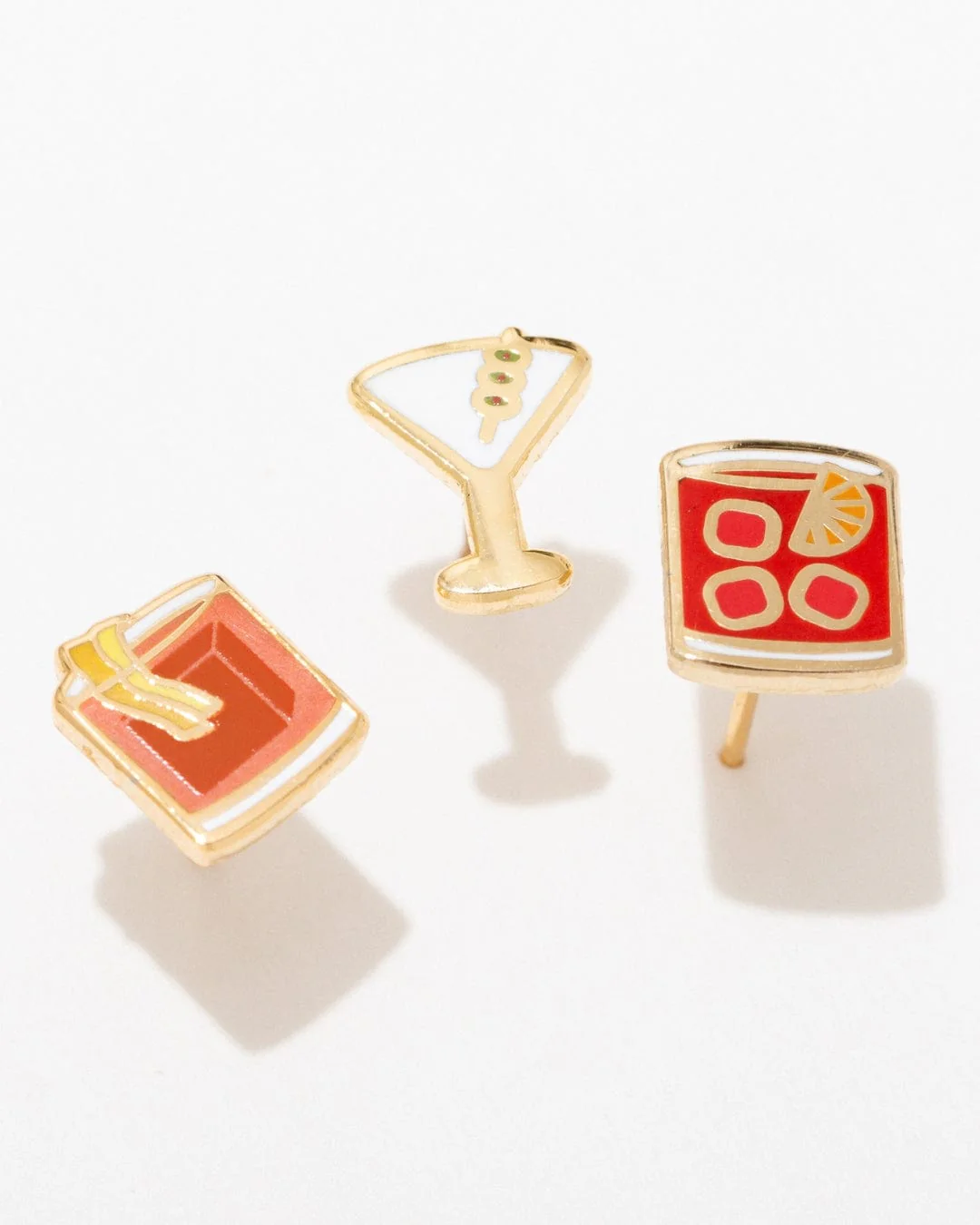 Death & Co X Larissa Loden Negroni Stud Earrings (set of 2) - Image 5
