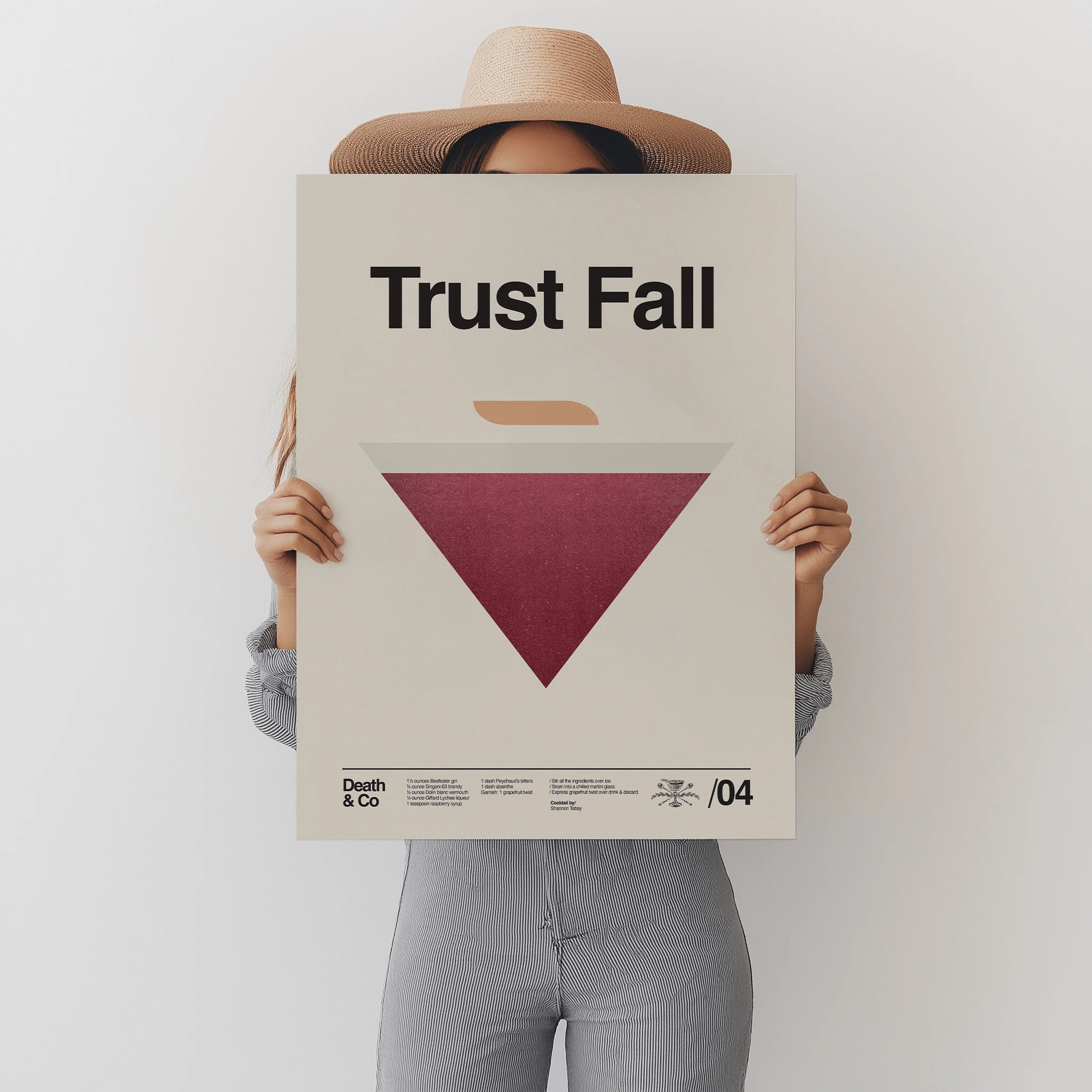 Death & Co x Sandgrain Studio Trust Fall Poster - Image 3
