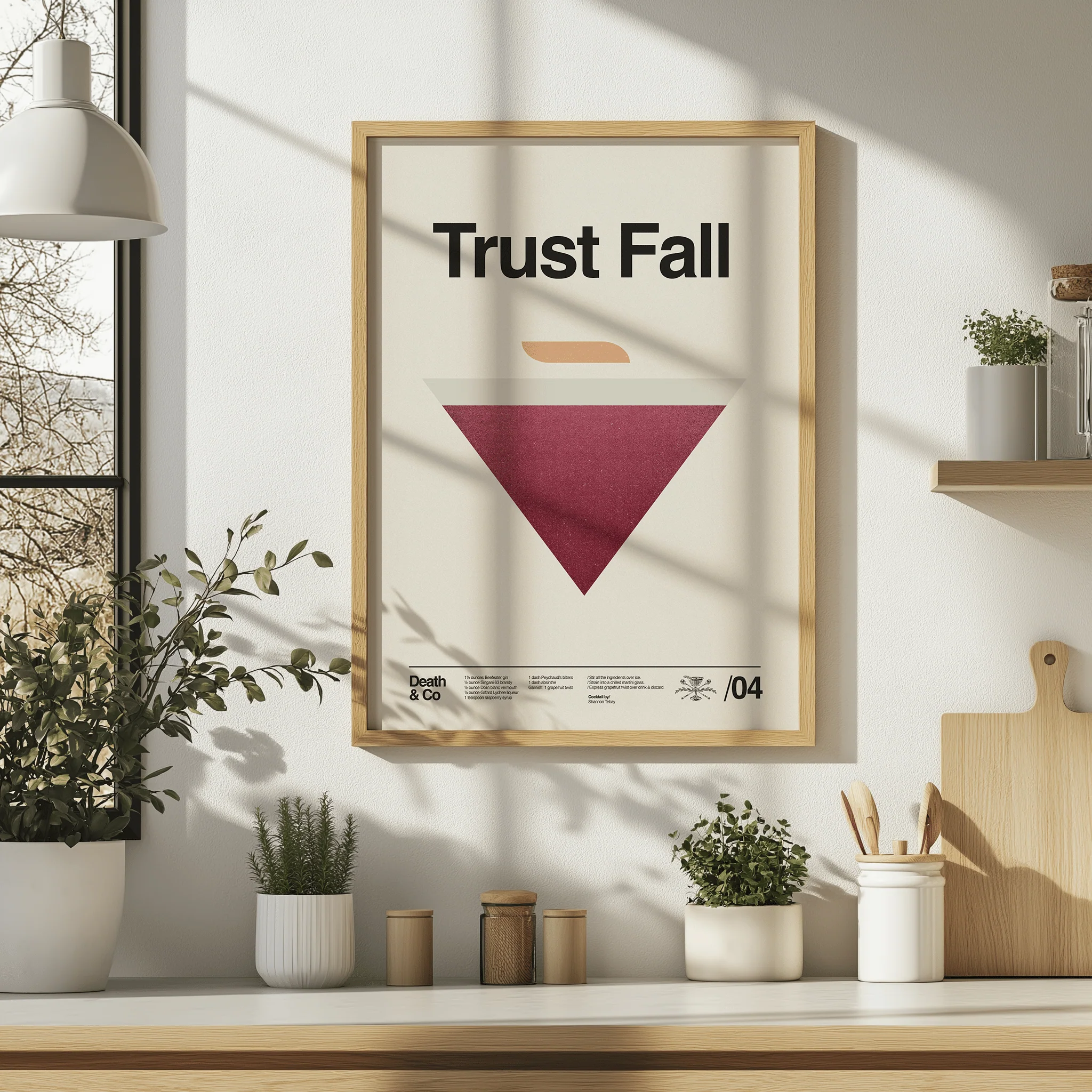 Death & Co x Sandgrain Studio Trust Fall Poster - Image 4