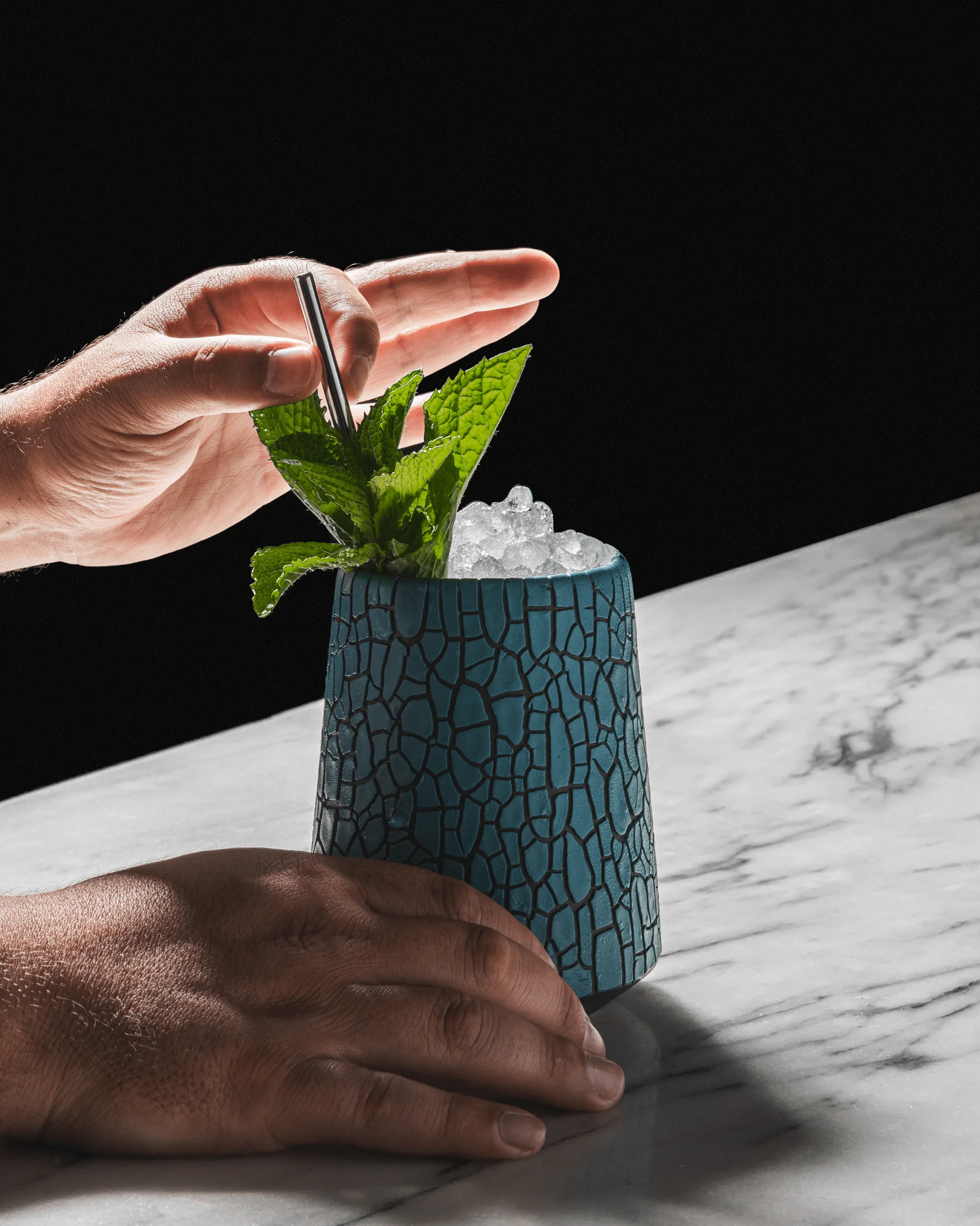 Felt+Fat x Death & Co Crackle Mug (Abyss) - Image 3