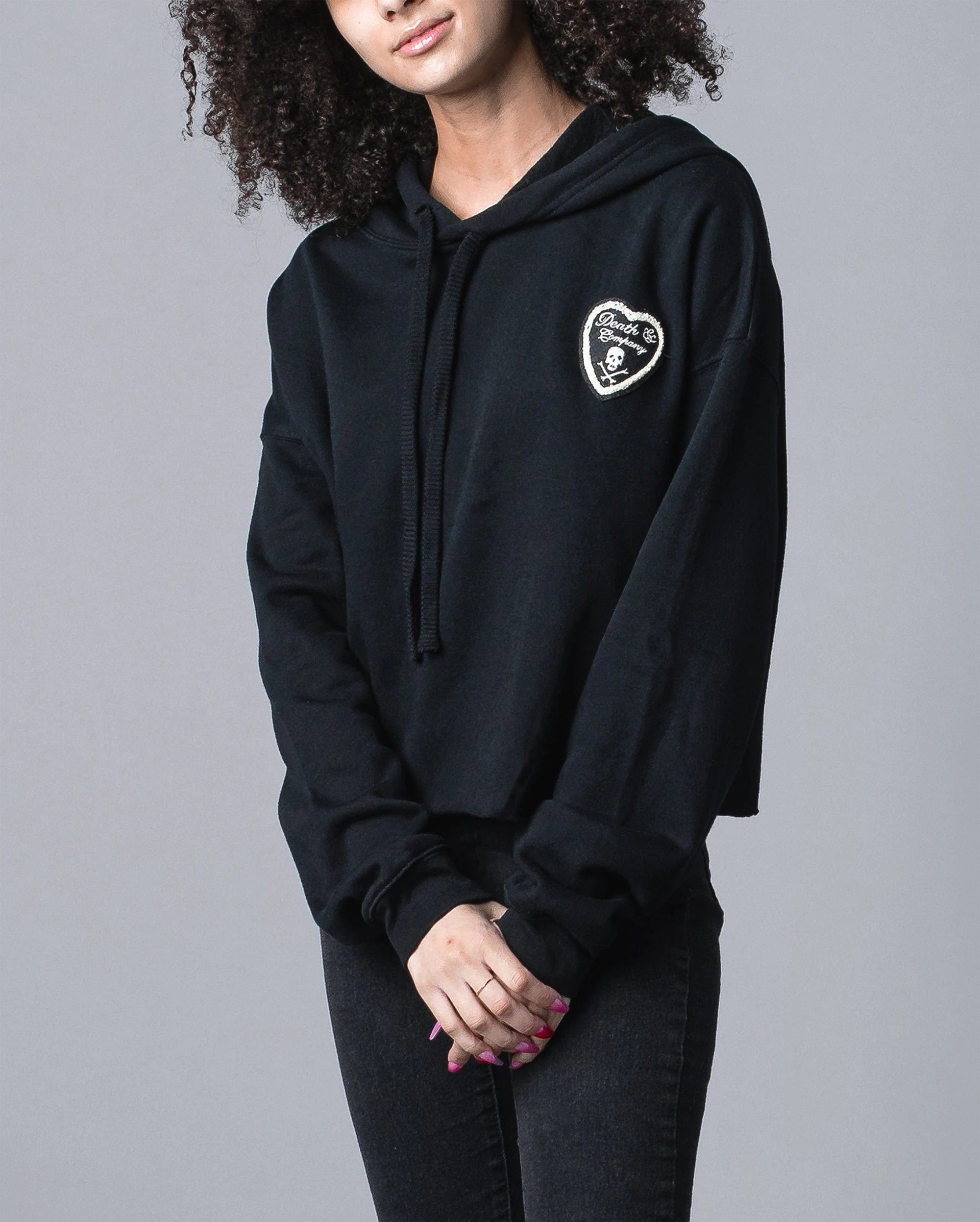 I Love Death & Co Women's Cropped Hoodie - Image 4