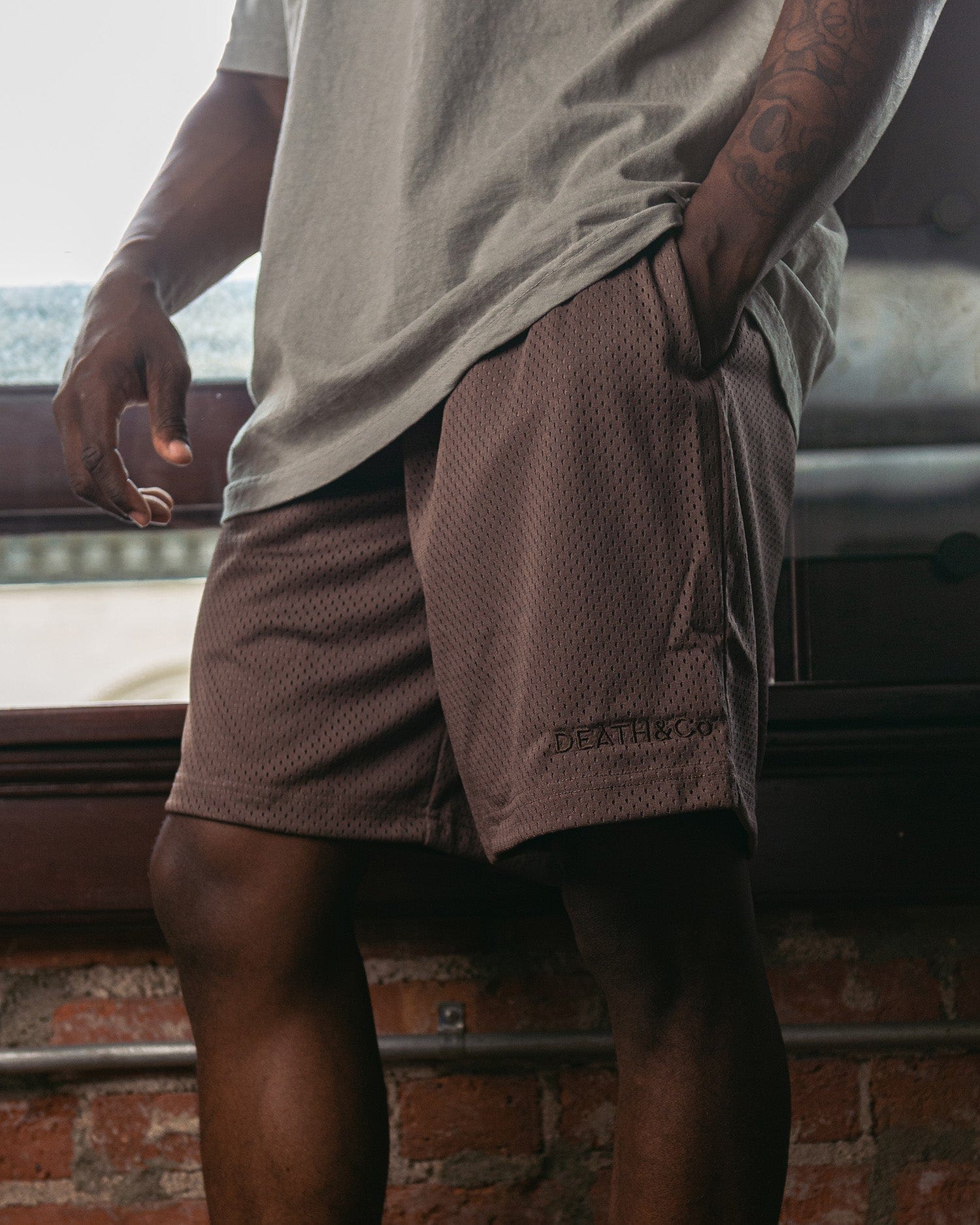 Practice Mesh Shorts (Cocoa Brown) - Image 4