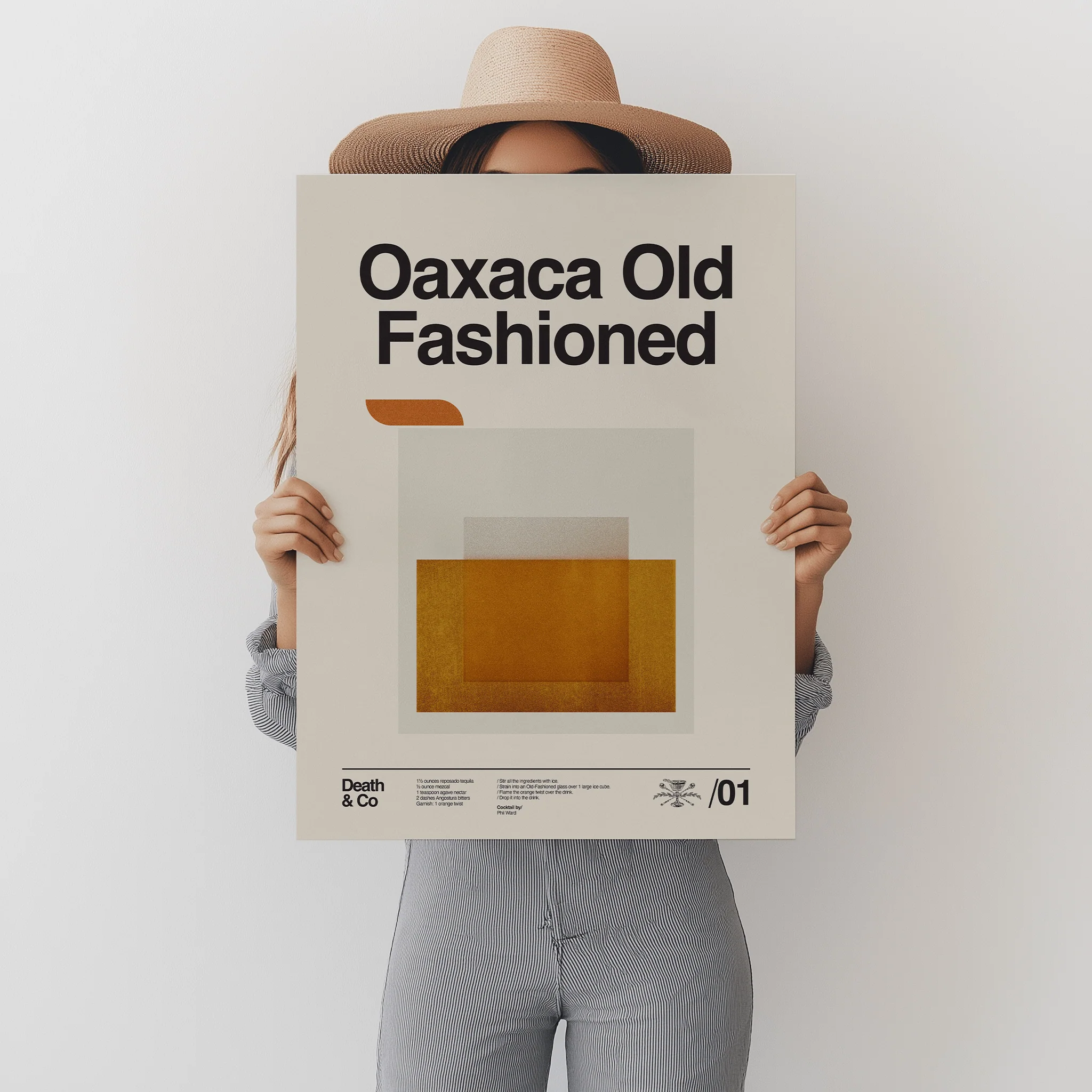 Death & Co x Sandgrain Studio Oaxaca Old-Fashioned Poster - Image 3