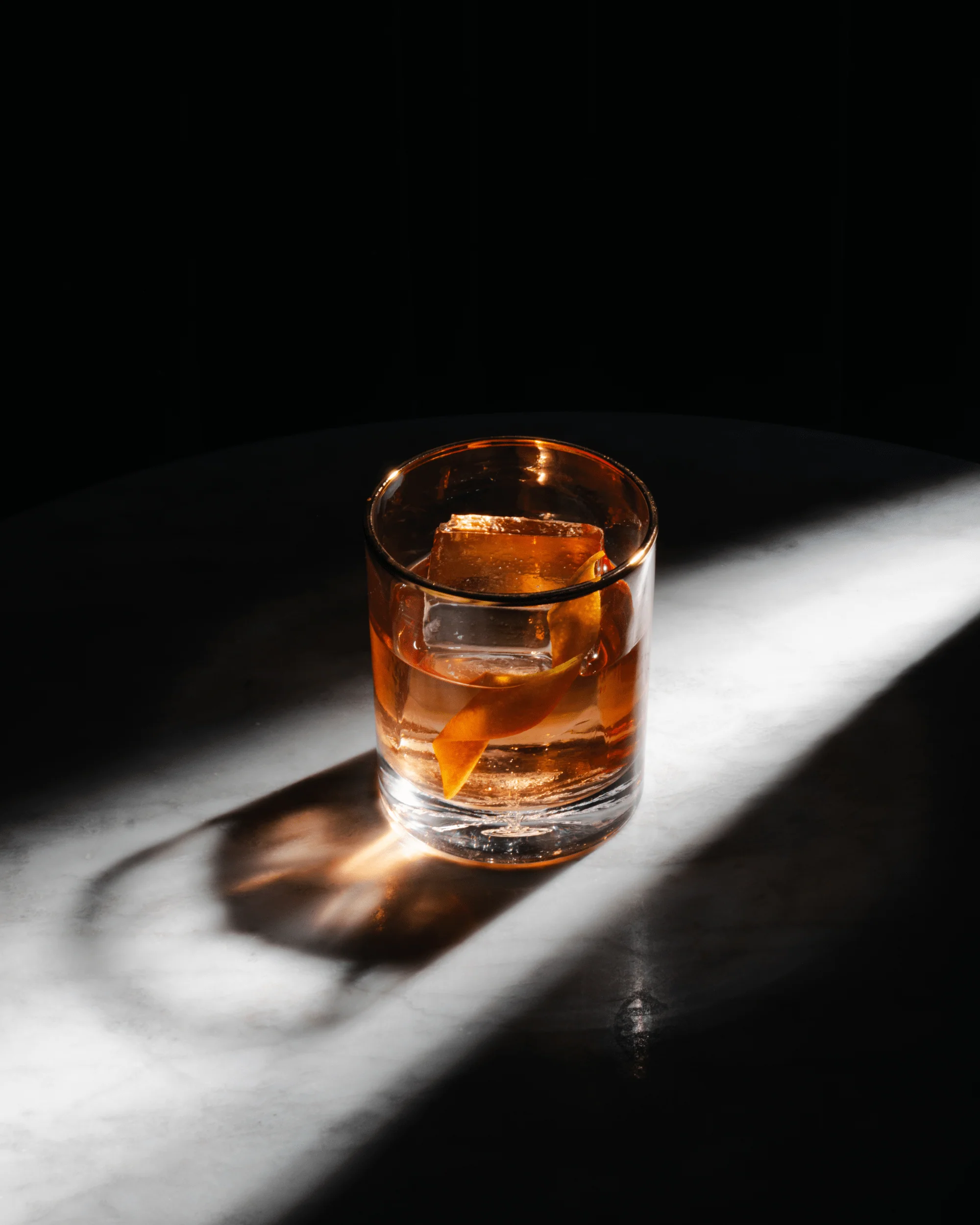 Gold Rim Double Old-Fashioned Glass - Image 3