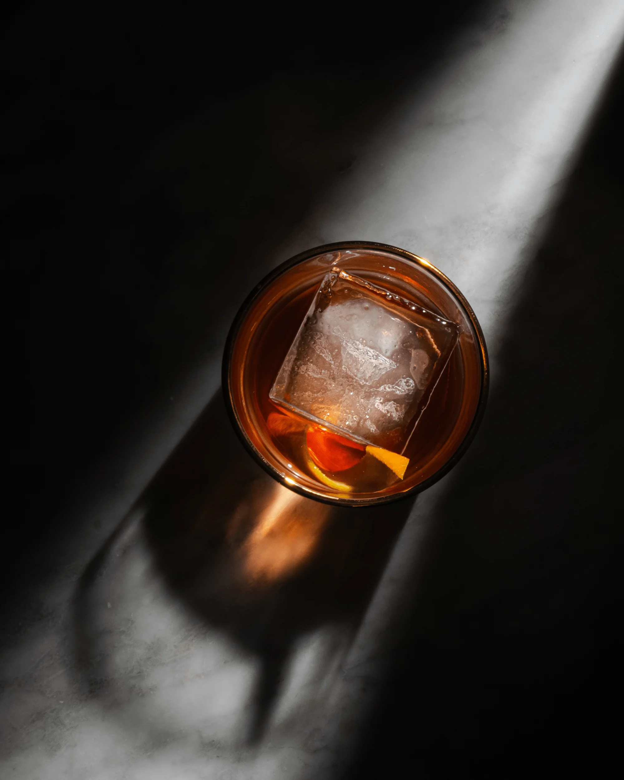Gold Rim Double Old-Fashioned Glass - Image 4